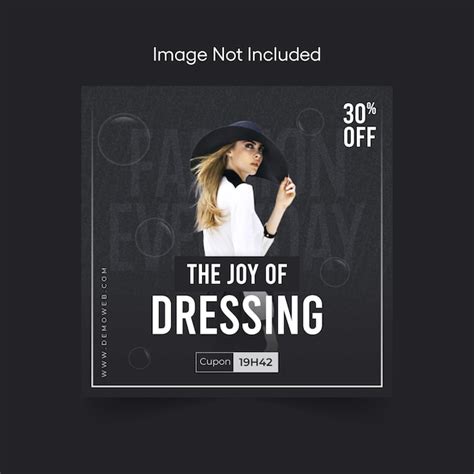 Premium Vector Fashion Sale Instagram Post Template Design