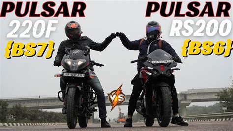 2024 Pulsar 220F BS7 Vs Pulsar RS200 BS6 Drag Race The UP46