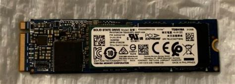 GENUINE DELL TOSHIBA XG5 512GB NVMe SSD PCIe 3.0 x4 M.2 2280 ...