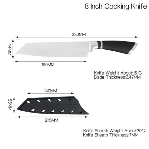 Sowoll Beef Slicing Knife 8 Inch Master Chef Knives Seamless Welding