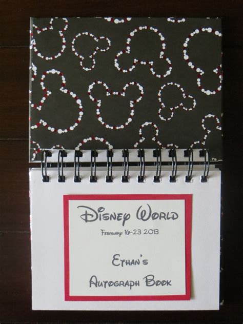 Personalized Disney Autograph And Photo Book Mickey Mouse Etsy