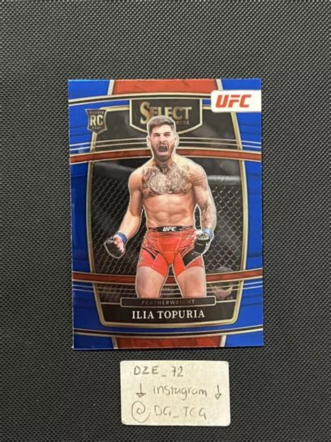 Ilia Topuria Panini Select Ufc Concourse Blue Prizm Rookie