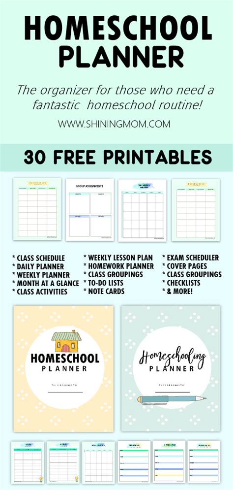 The Ultimate Free Homeschool Planner 30 Amazing Printables