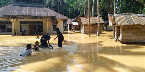 Banjir Kabupaten Dharmasraya Berangsur Surut Bpbd Tetap Siap Siaga Bnpb