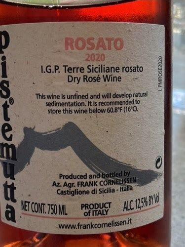 Frank Cornelissen Pistemutta Rosato Vivino Us