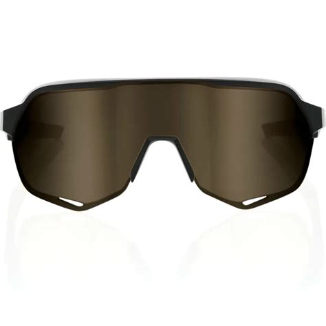 100 Percent S2 Black With Soft Gold Lens Sunglasses