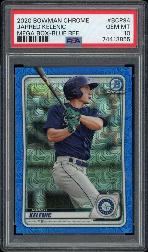 Bowman Chrome Bcp Jarred Kelenic Mega Box Blue Ref Psa