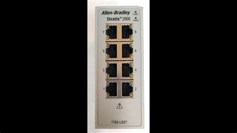 Ethernet Switch Allen Bradley Rockwell Automation 1783 Us8t Youtube