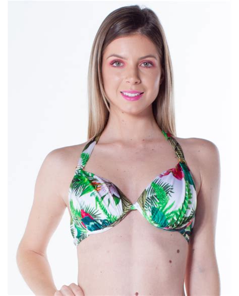 Bikini Tops Top Fina Turbinado Ikebana Branco Brand La Playa