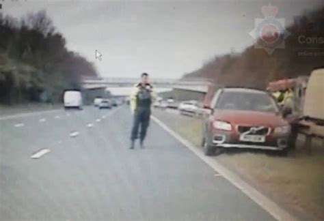 Shocking Footage Shows Oap Driving The Wrong Way Down A Motorway