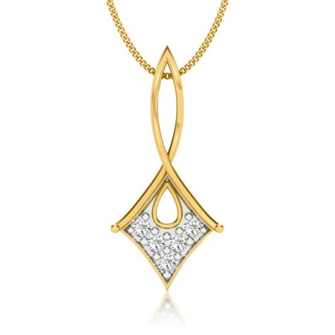 Buy Curvy Kite Diamond Pendant | kasturidiamond