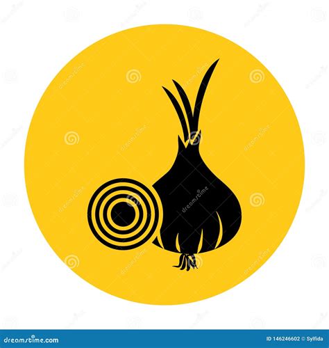 Icono De La Cebolla Icono Del Sistema Ilustraci N Del Vector Stock De