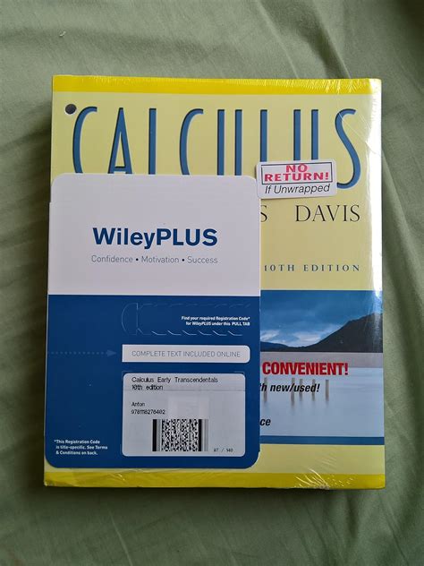 Calculus Early Transcendentals 10e Wiley Binder Version Wileyplus