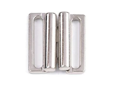 Bikini Verschluss Metall 18mm Jerseymutti Stoffe und Nähzubehör