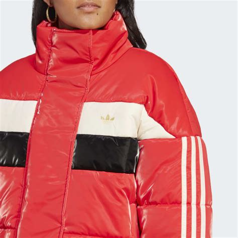 Adidas Ski Chic Puffer Jacket Red Womens Lifestyle Adidas Us