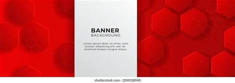 Abstract Red Banner Background Design Template Stock Vector (Royalty ...