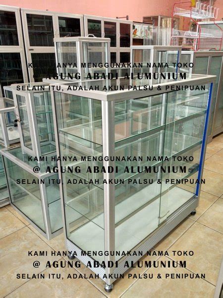 Jual Etalase Kaca 1 Meter Di Lapak Agung Abadi Alumunium Bukalapak