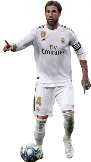 Sergio Ramos Real Madrid Football Render Footyrenders