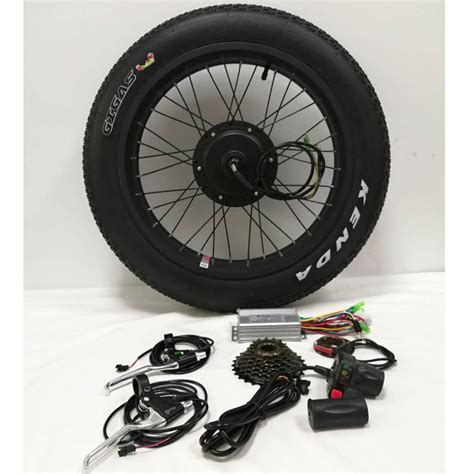 Inch X V W Geared Electric Bike Kit Fat Tire Electric Snow