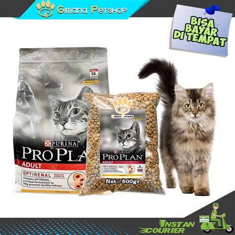 Jual PROPLAN ADULT RASA CHICKEN Dan SALMON 500gr Makanan Kucing Dewasa