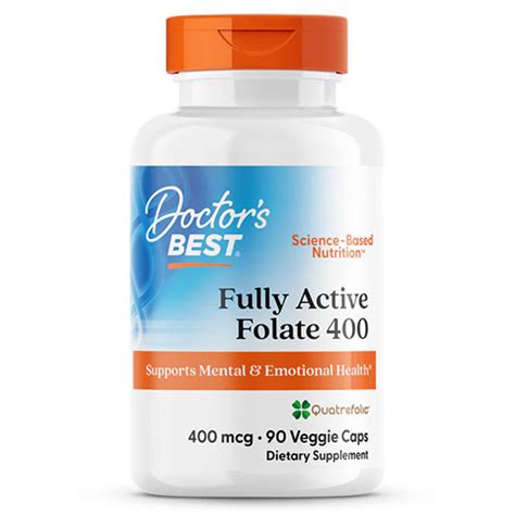 Метилфолат 400 мкг 90 капс. Doctor's Best