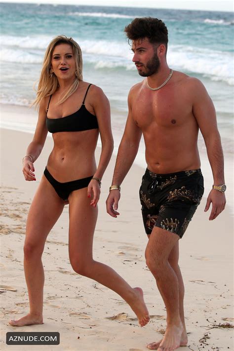 Olivia Bentley Seen In A Tiny Bikini With Joshua Ritchie On The Beach In Punta Cuna Domincan
