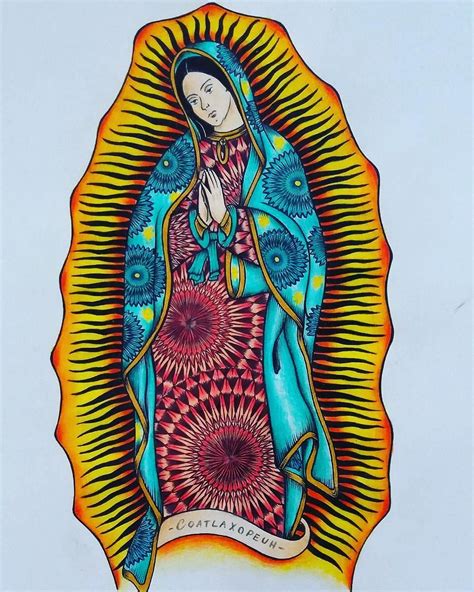 colorful guadalupe painting  dave man