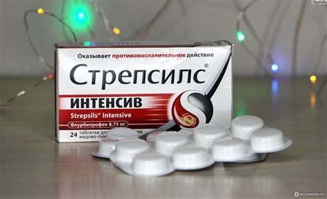 Таблетки для рассасывания Стрепсилс Интенсив медово-лимонные ...