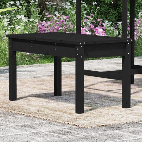 Gartenb Nke Living Gartenbank Schwarz X X Cm Massivholz Kiefer