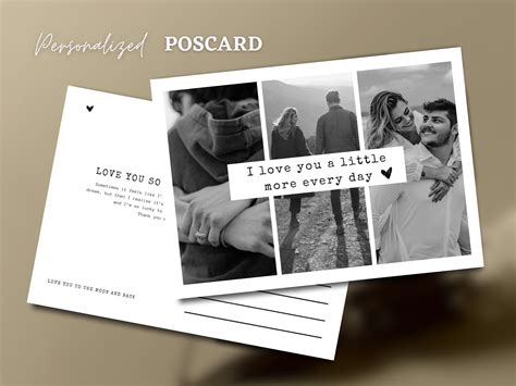 Personalized Postcards Printable Postcards Love Couple Post Etsy