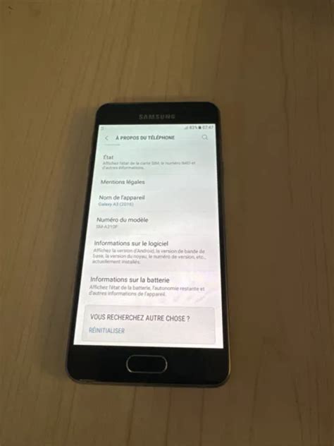 Smartphone Samsung Galaxy A Sm A F Go Noir D Bloqu