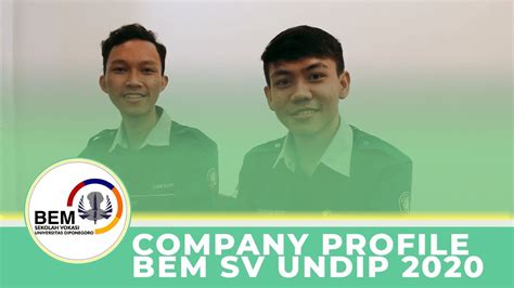 Company Profile Bem Sv Undip Youtube