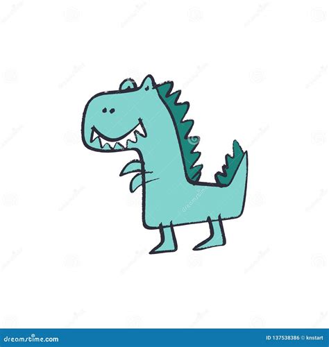 Funny Doodle Cute Good Kind Dinosaur T Rex Boy Baby Stylish Art