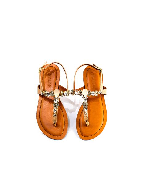 Rasteirinha Chic Line Nude Pedraria Luxo Chic Line