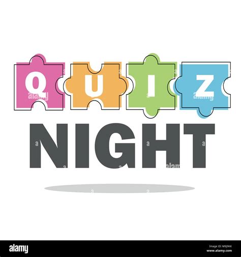 Quiz night logo hi-res stock photography and images - Alamy