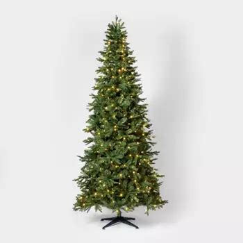 Ge 9-ft Pre-lit Just Cut Pre-lit Led Richmond Fir Artificial Christmas Tree : Target