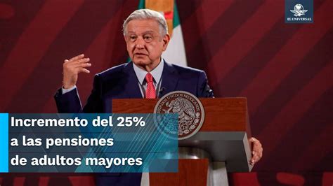 Aumentará La Pensión Para Adultos Mayores En 2024 Amlo Youtube