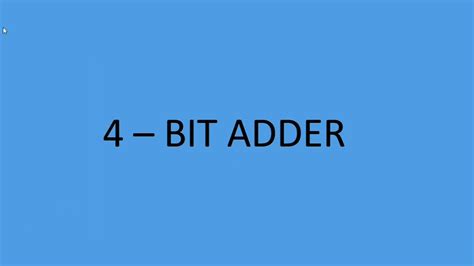 4 Bit Adder Subtractor And Adder Subtractor Multisim YouTube