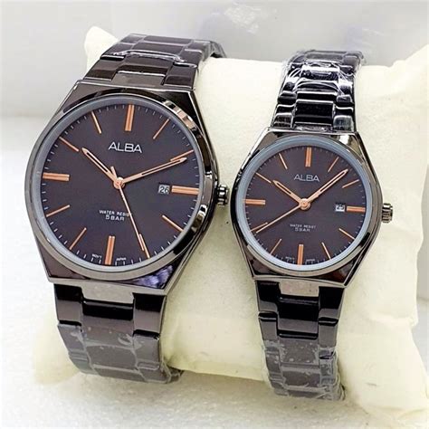 Jual Jam Tangan Fashion Minimalis Pria Wanita Model Couple Rantai