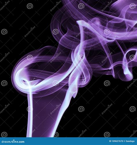 Purple Smoke On Black Background Stock Photo Image Of Background