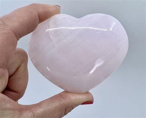 Pink Calcite Heart Large Awakenings