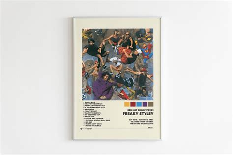 Red Hot Chili Peppers Posters Freaky Styley Poster Tracklist Album Cover Poster Print Wall