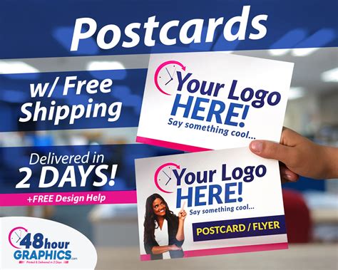 Custom Postcards Fast Free Overnight Shipping Next Etsy