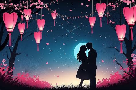 Premium Photo Romantic Love Tanabata Valentines Day Background