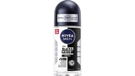 Nivea Men Deo Roll On Black White Invisible Original Anti Transpirant