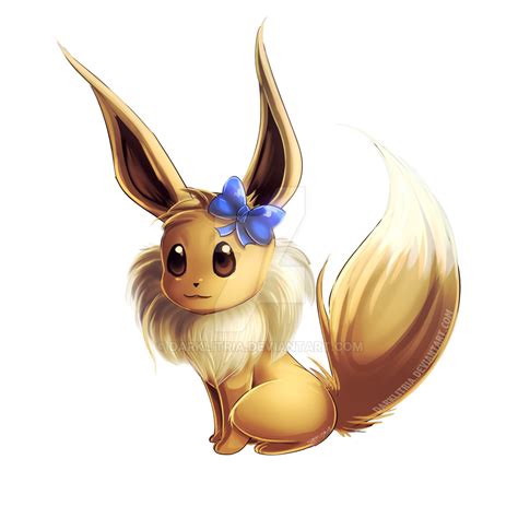 Pokemon Eevee By Darklitria On Deviantart