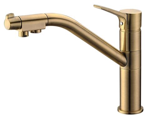 Смеситель Zorg Clean Water ZR 401 KF-BR для кухонной мойки однорычажный ...