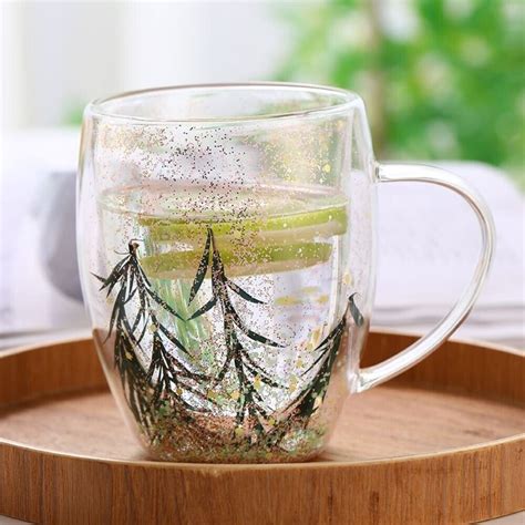 Heat Resistant Double Wall Glass Cup Tea Coffee Cups Creative T Ebay