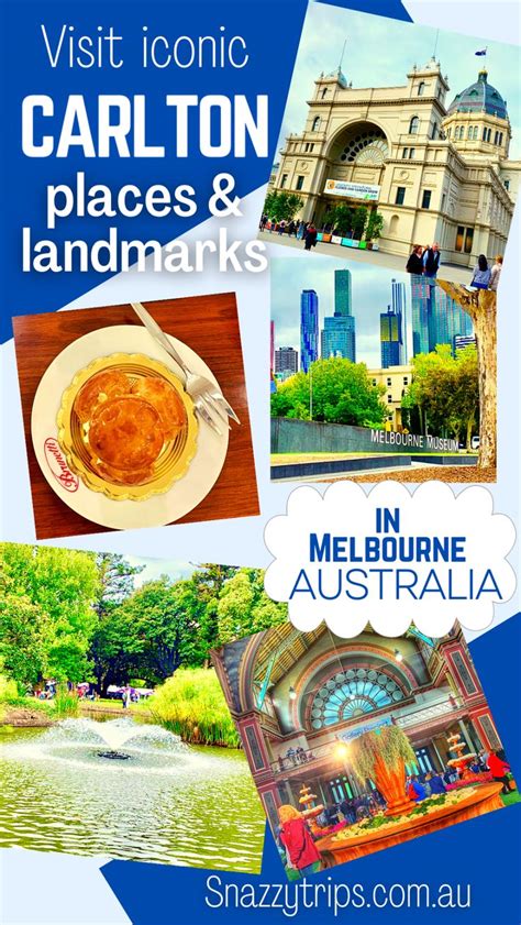 an advertisement for carlton places and landmarks in melbourne ...