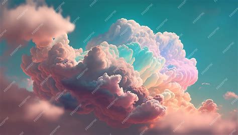 Premium Photo | Beautiful Pastel Clouds in blue sky